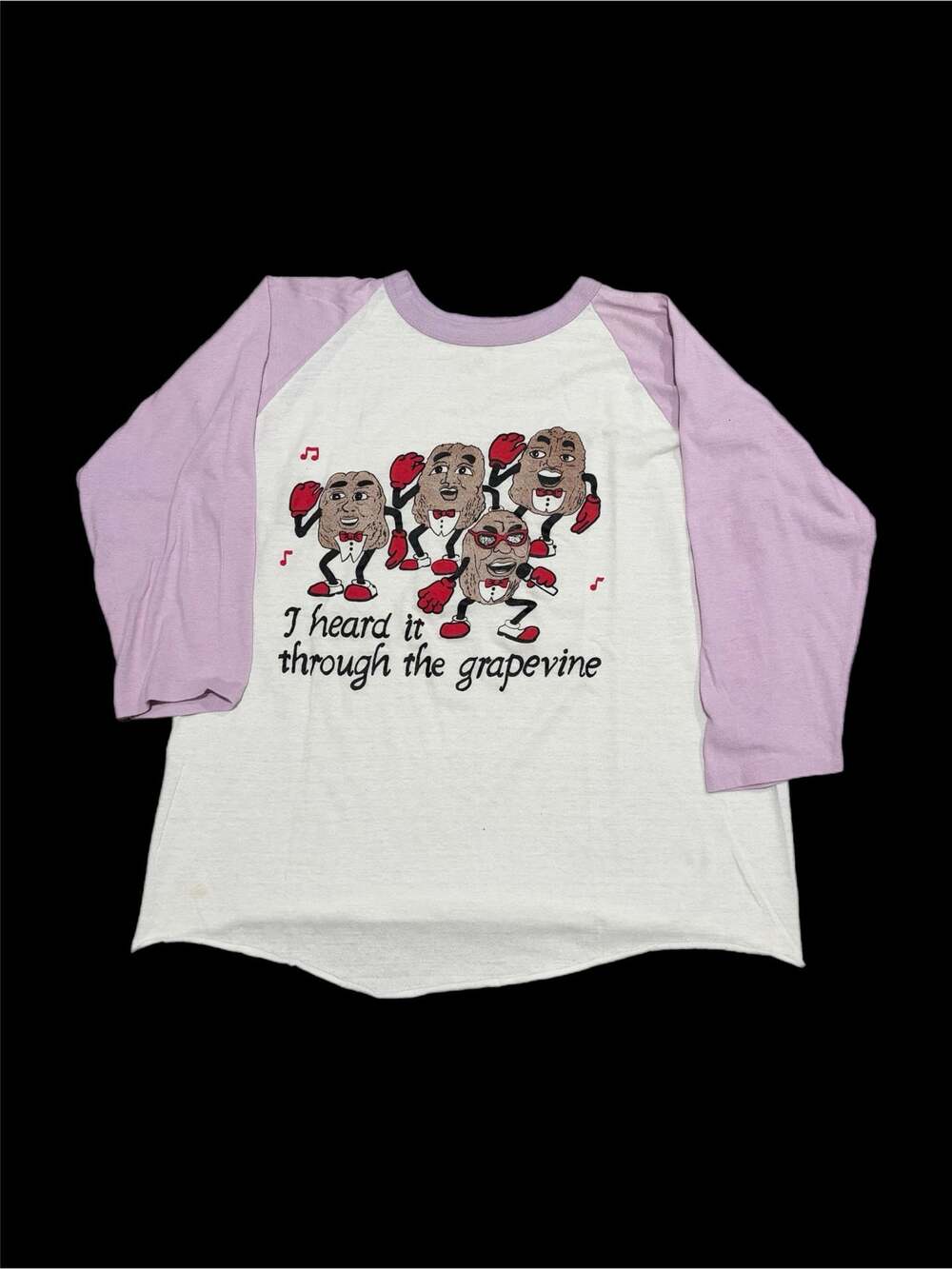 Vintage Bantam Through The Grapevine California Raisins Raglan T-Shirt Size L